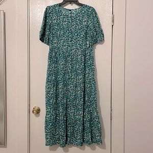 Green Floral Summer Dress